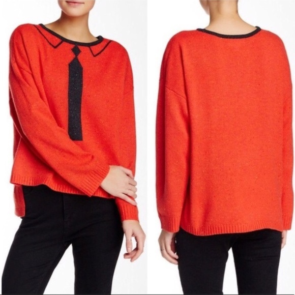 NWT Wildfox Dinner Party Vintage Tie Sweater S - Picture 2 of 3